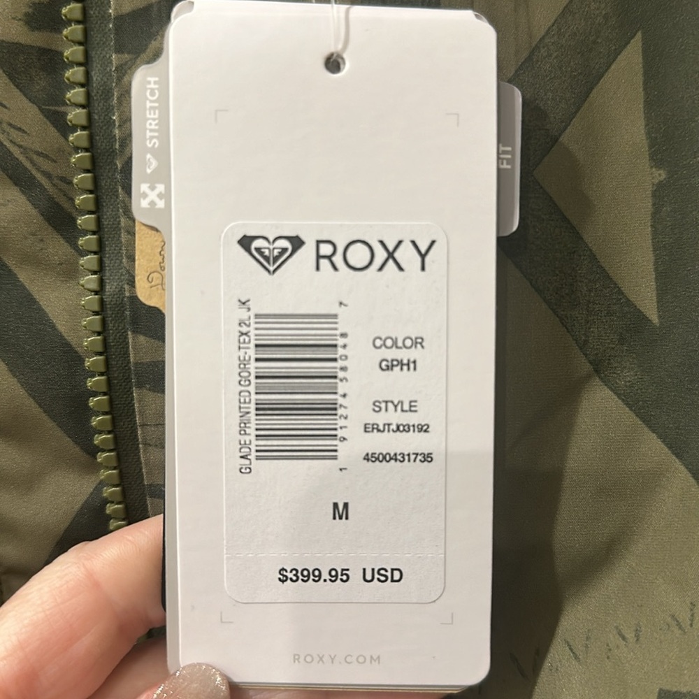 Roxy Olive Geometric Ski Jacket - Picture 7 of 7